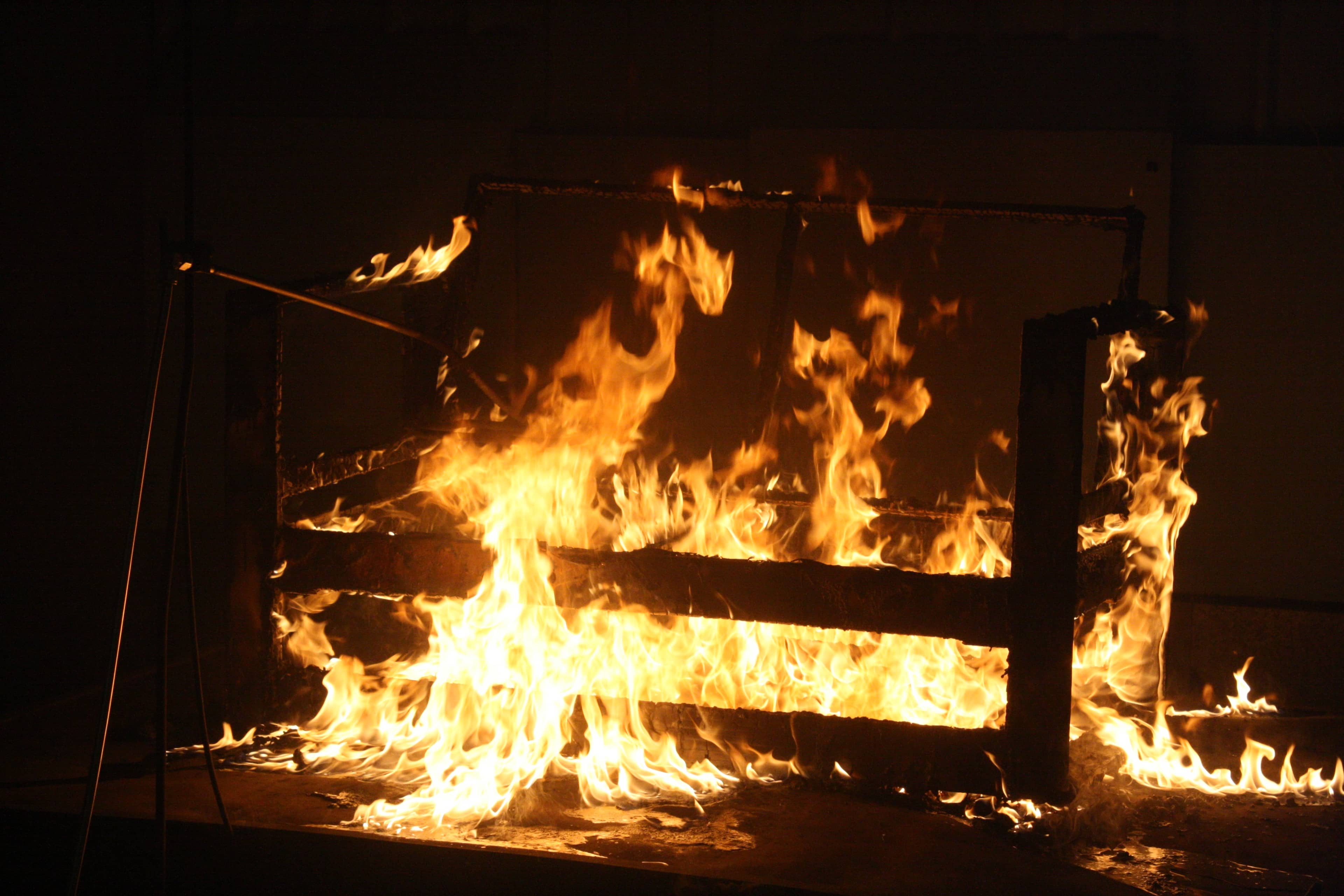 Controlled fire experiment.